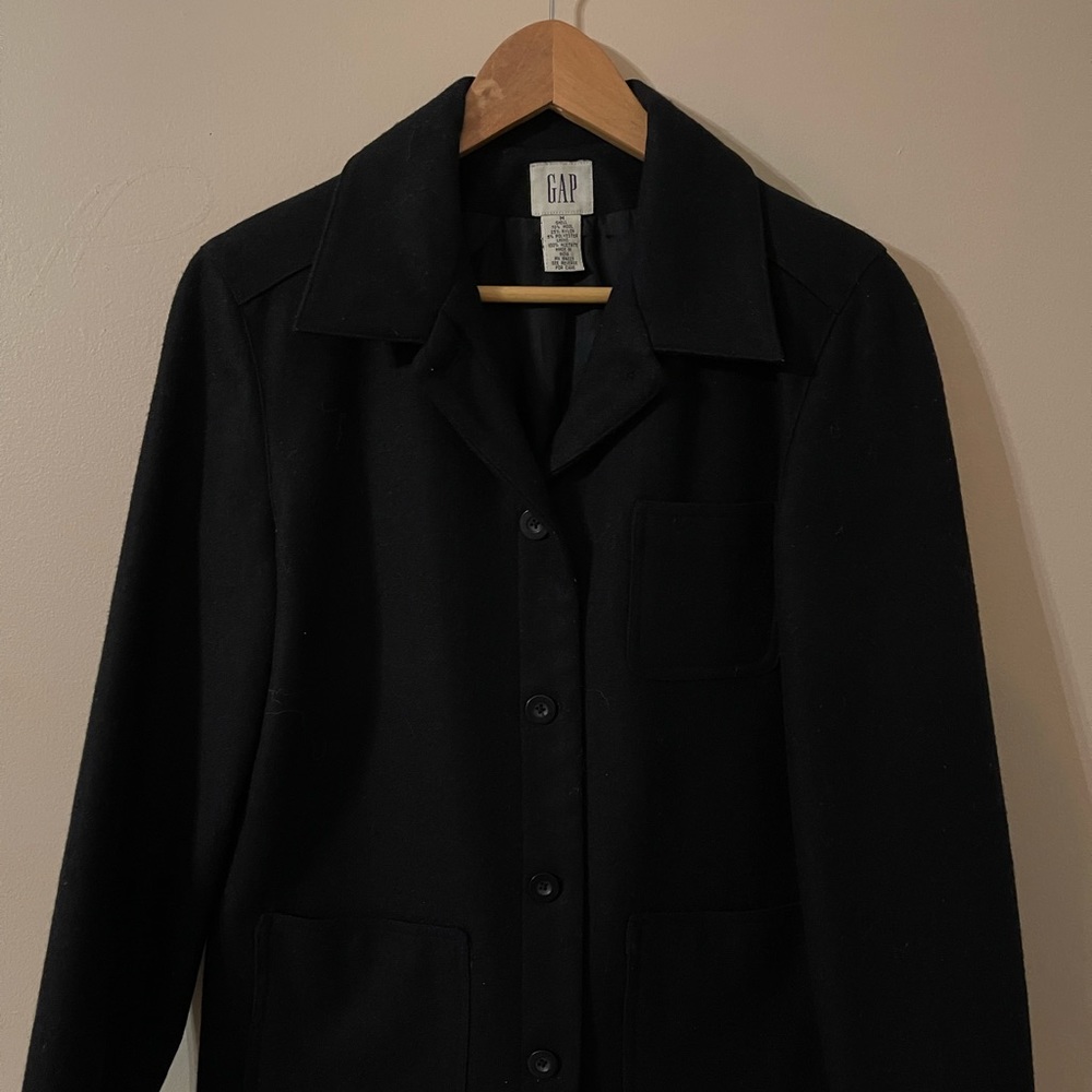 GAP black wool blazer